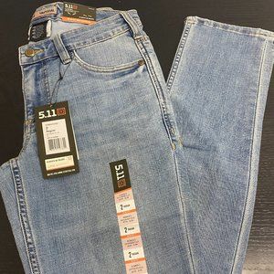 5.11 Tactical WM Defender Flex Slim Jean Size 2 Regular Indigo 64427